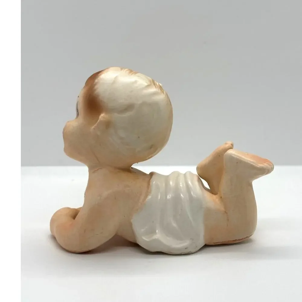 Vintage 1960's Napco Bisque Porcelain Baby Figurine, C4909-S